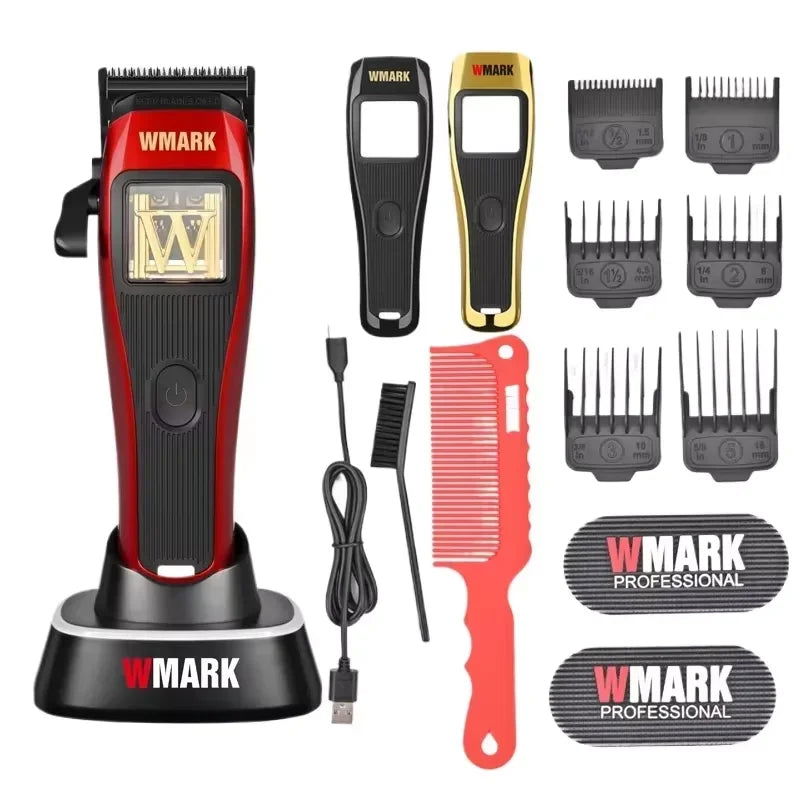 2024 WMARK 9213 +X1 Hair Clippers Set,Magnetic levitation motor, high speed 9000rpm,Beard Trimmer,Hair Clipper for men,DLC Blade - TOMFL