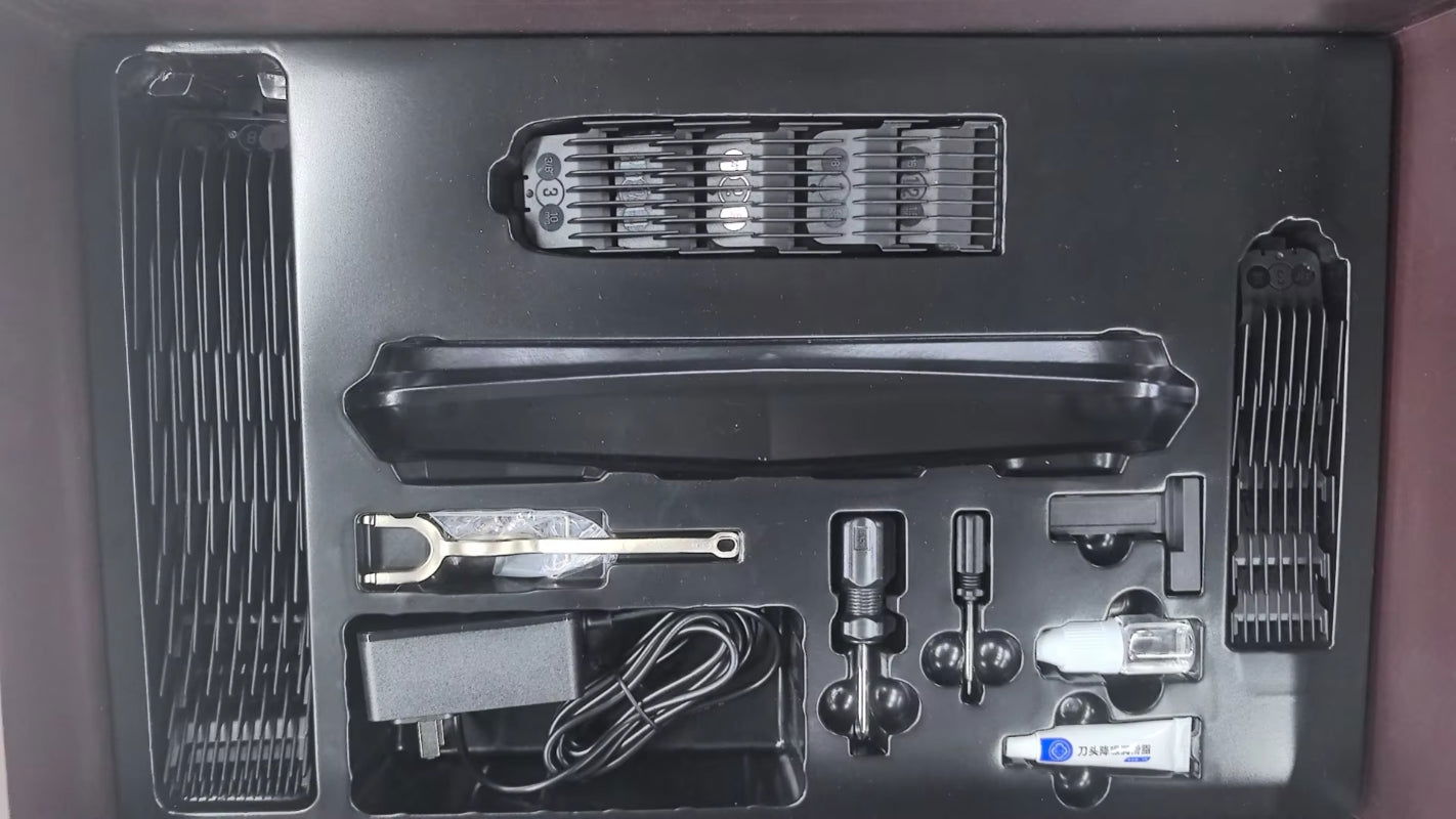 4pcs Professional Hair Clippers for Men,Barber Clippers & Trimmer Set, Mens Cordless Hair Clipper for Barbers Haircut - TOMFL