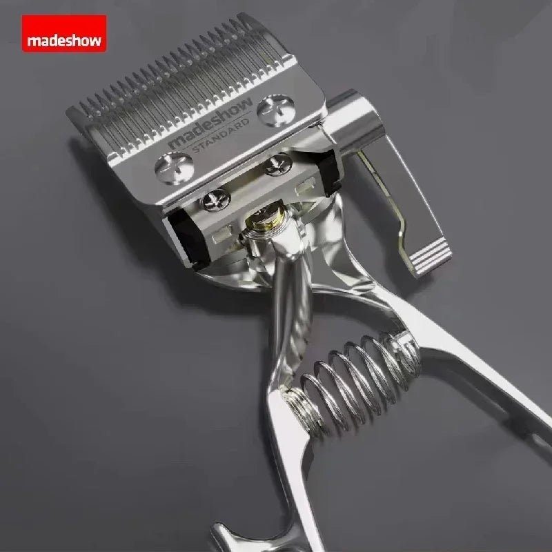 Hair Removal Hair Cutter,Manual Clipper Professional Full Metal Body,Hand Hair Trimmer,Professional Tools for Barber - TOMFL