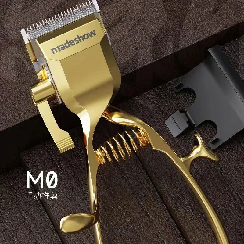 Hair Removal Hair Cutter,Manual Clipper Professional Full Metal Body,Hand Hair Trimmer,Professional Tools for Barber - TOMFL