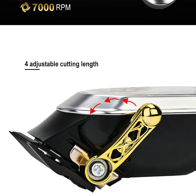 Wrieless Hair Clippers for men,Professional Barber Machines,Haircutter Machine,Type-C Rechargeable Hair Cutter - TOMFL