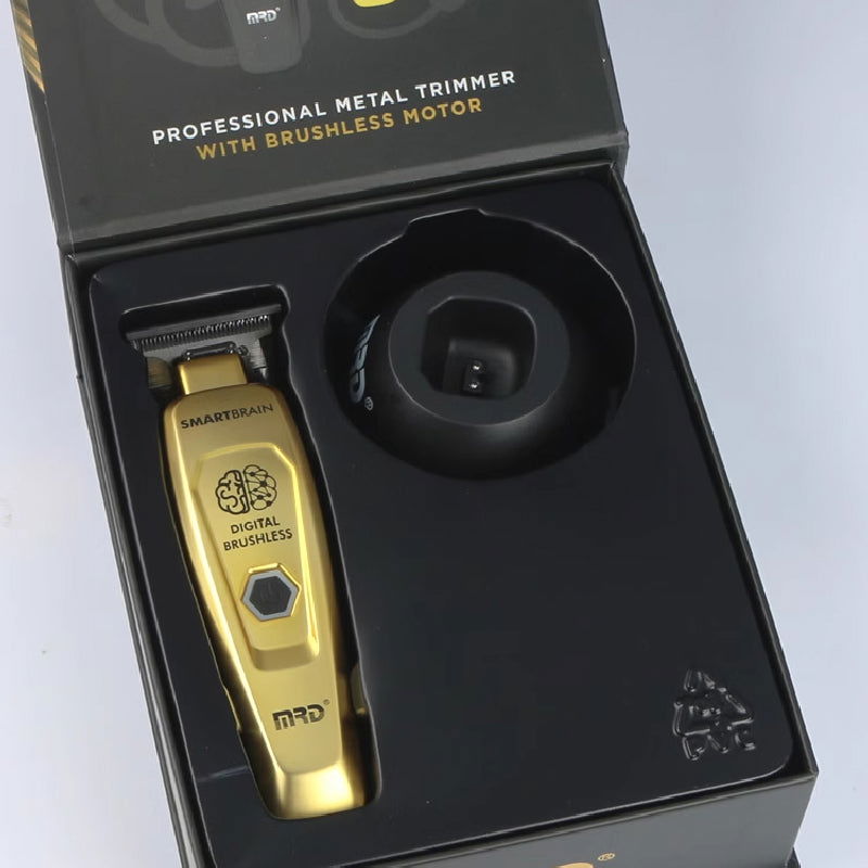 MRD GMT-90-4 gold trimmer in its open gift box