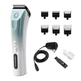 Madeshow CG-986F sky blue hair clipper with guide combs, charger and accessories