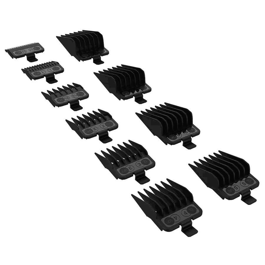 Professional Hair Clippers for Men - Cordless Barber Clipper,Complete Hair Cutting Kits with 10 Fading Guards, LED Display, 4 Hrs Runtime - TOMFL