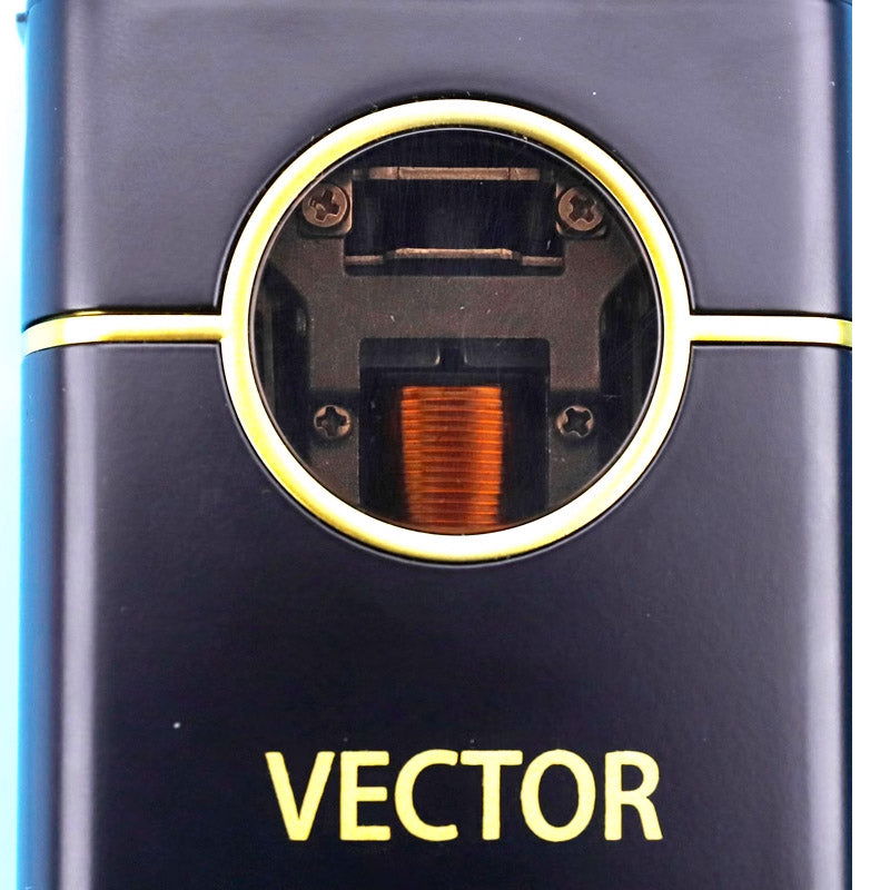 MRD Pro Vector foil shaver see-through window close-up