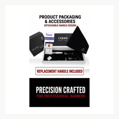 Cheng A45 Jinge shear packaging and accessories in English