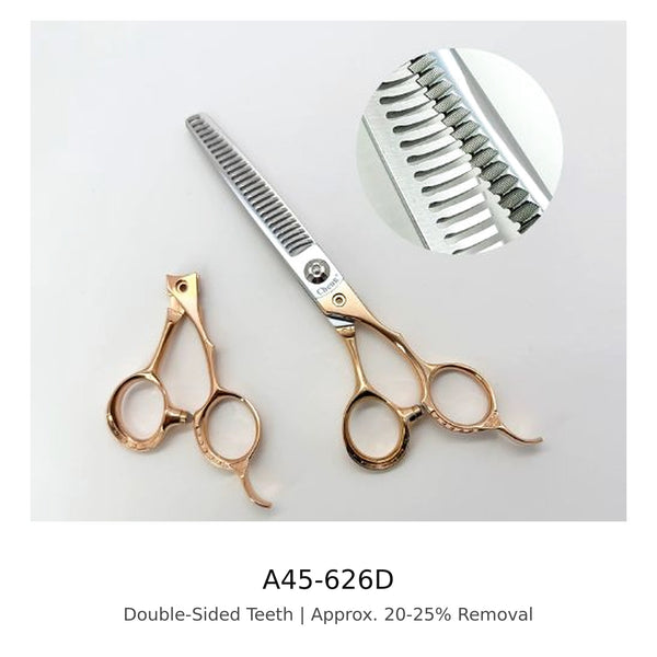 Cheng A45-626 Jinge Professional 26-Tooth Double-Sided Thinning Shear for Barbers