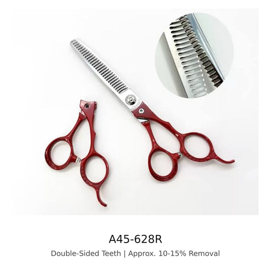 Cheng A45-628R Double-Sided Blending Shear in Red