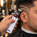White M6 MAX trimmer carving curved hair design lines