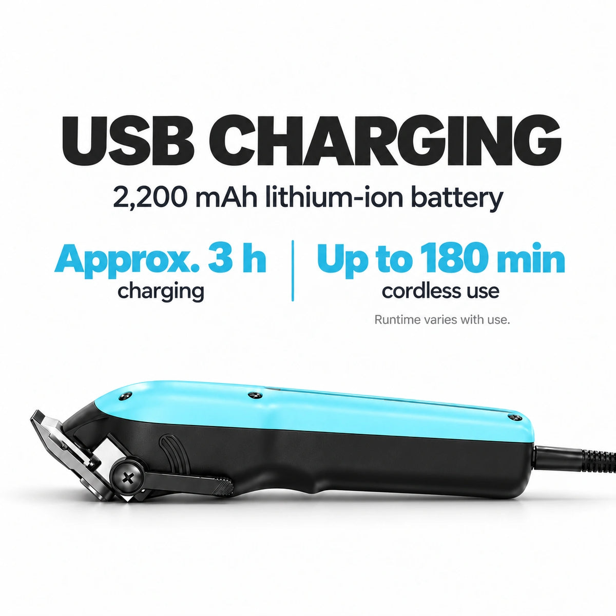 Madeshow M15 Blue — USB charging with 2200 mAh battery