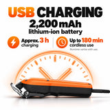 Madeshow M15 Orange — USB charging with 2200 mAh battery