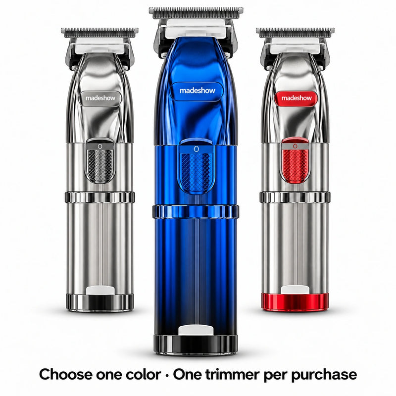 Madeshow M6 Blue, Silver and Red finishes; one trimmer in selected color