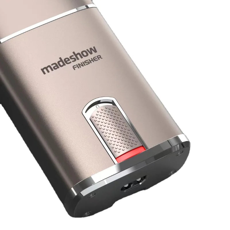 Madeshow M7の凹凸付きスライドスイッチと底面充電ポート
