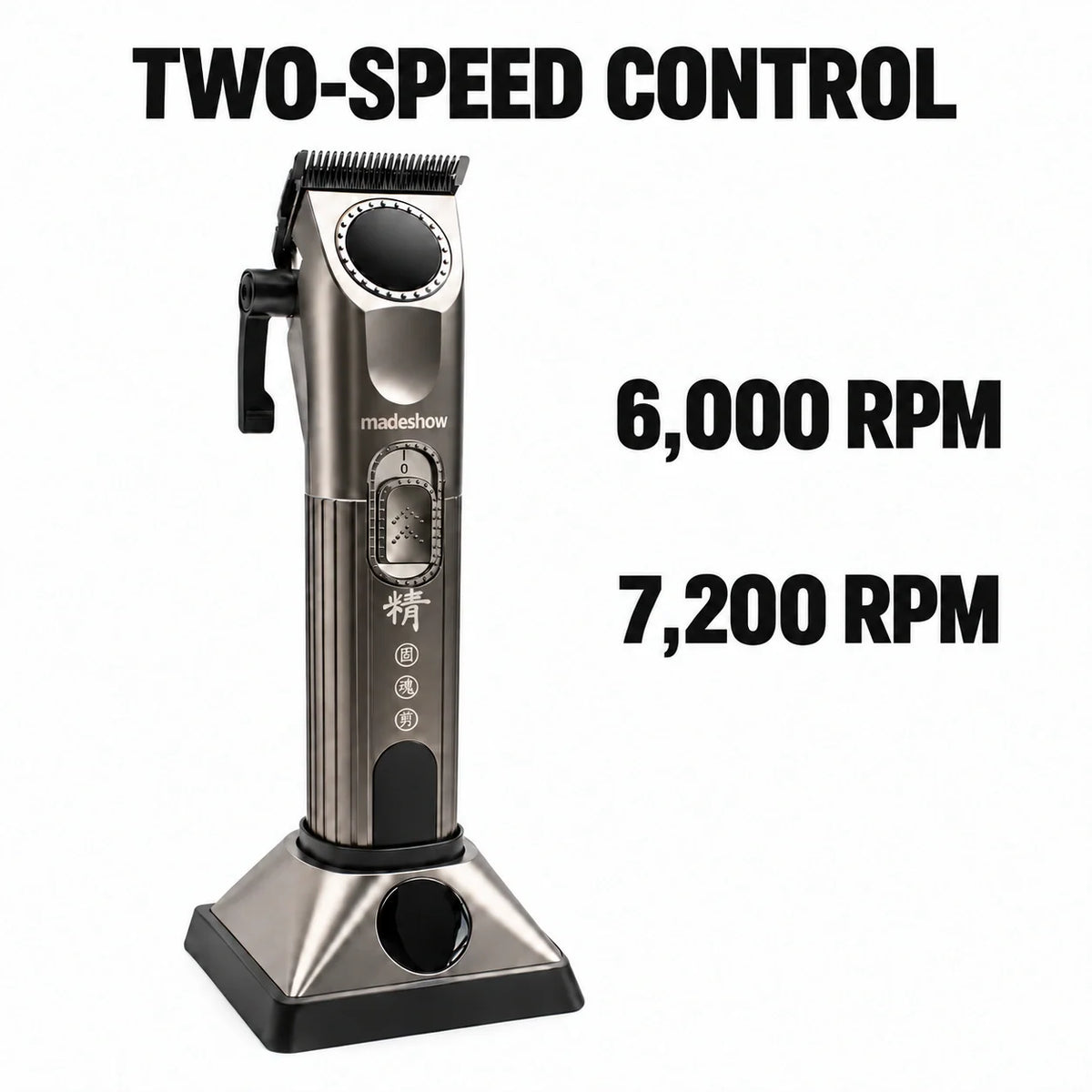 Madeshow M8F two selectable speeds 6000 and 7200 RPM