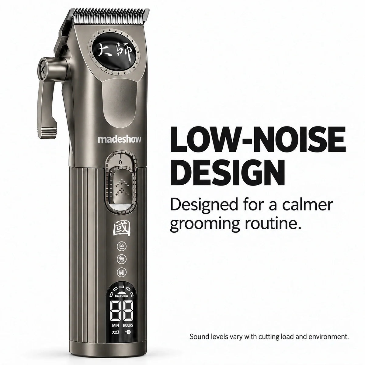 Madeshow M8F quiet with original switch and lower white indicator light