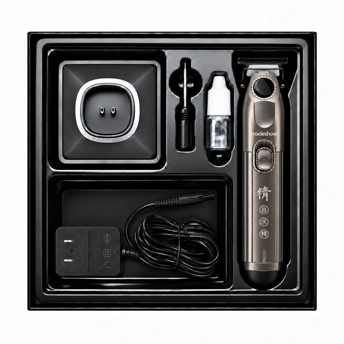Madeshow M9 open box in gunmetal grey