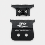 MRD Pro black trimmer blade fixed and moving blade detail