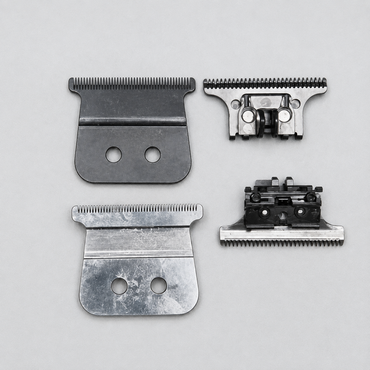 Clipper blade component construction comparison