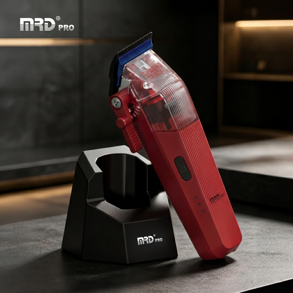 MRDpro Cyborg Pro 2026 Professional Cordless Hair Clipper – Red