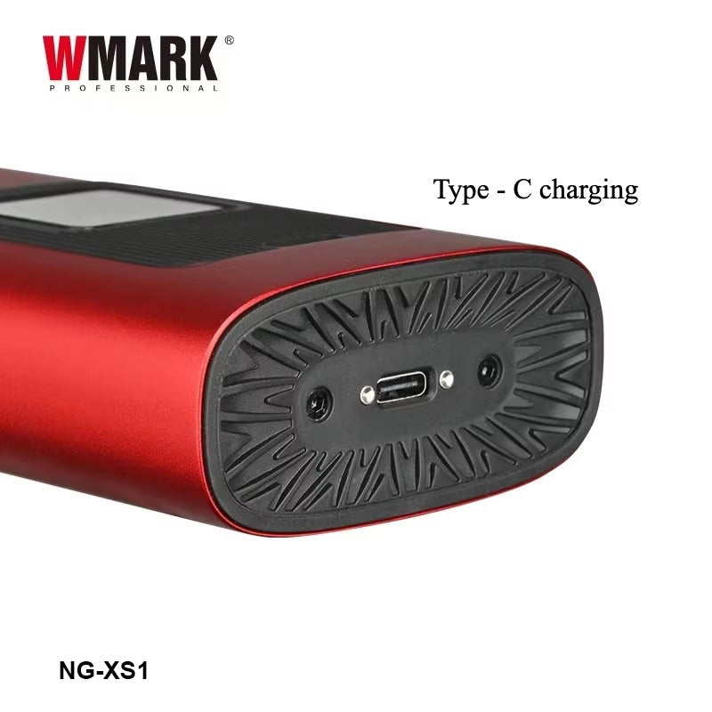 WMARK NG-XS1 レッド — 底面のUSB-C端子と充電接点